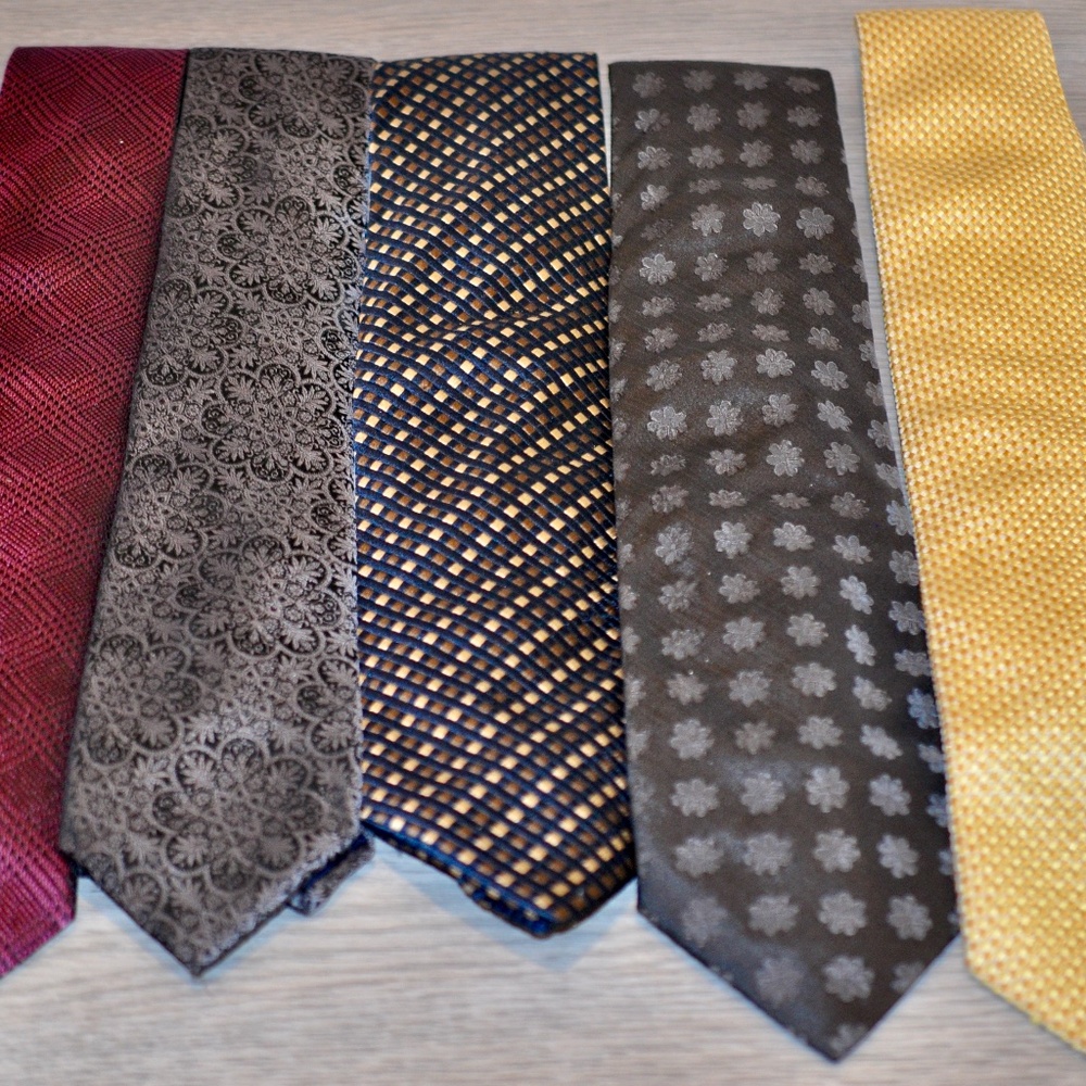 LOT Of 5x 100% Silk Tie Ties MICHAEL KORS Marc Andrews AILES